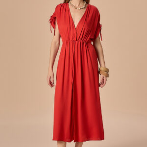 Vestido Adelle Vermelho Salmão